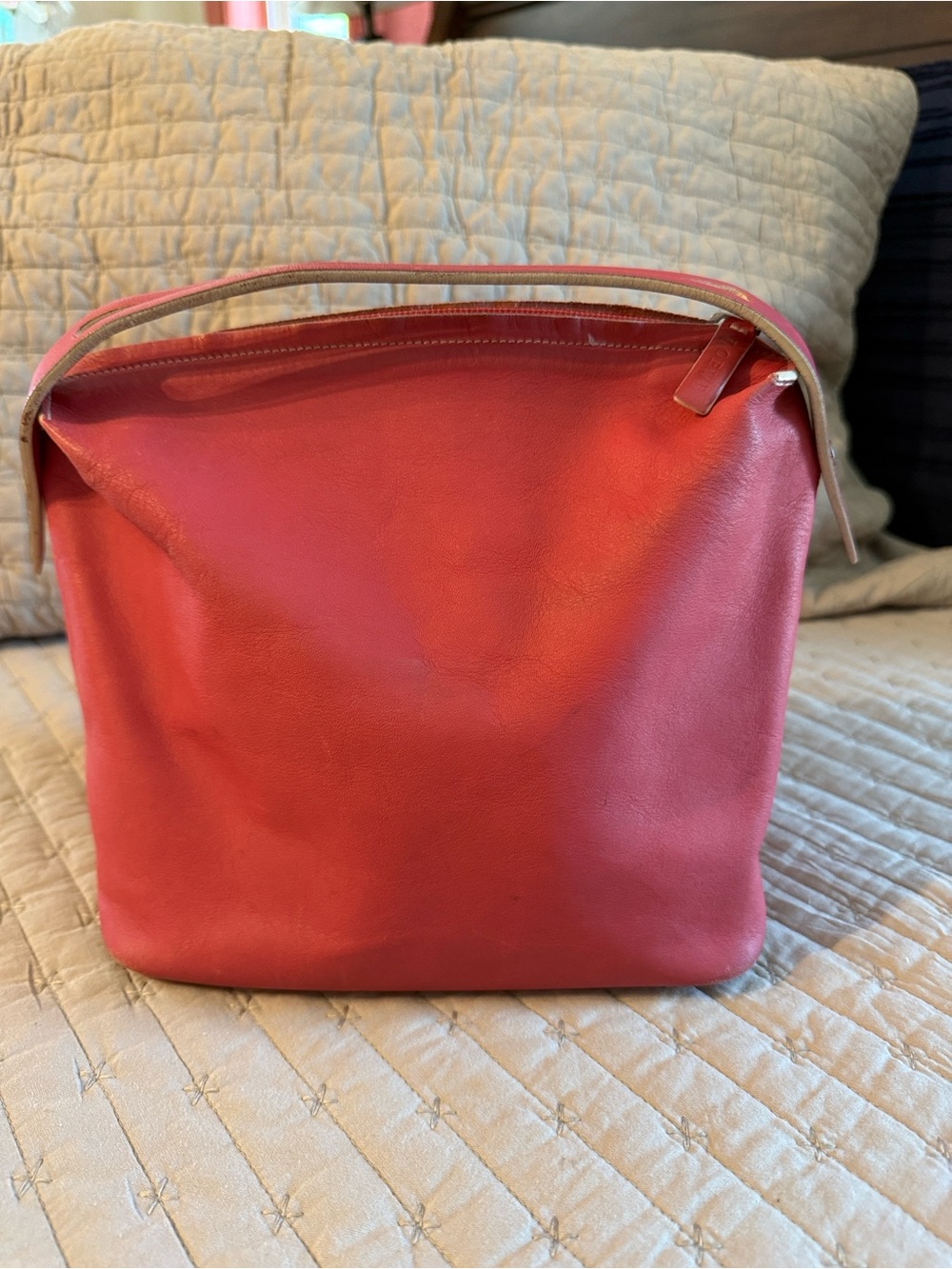 LOEWE Authentic Classic Red Leather Women’s Top-Handle Bag